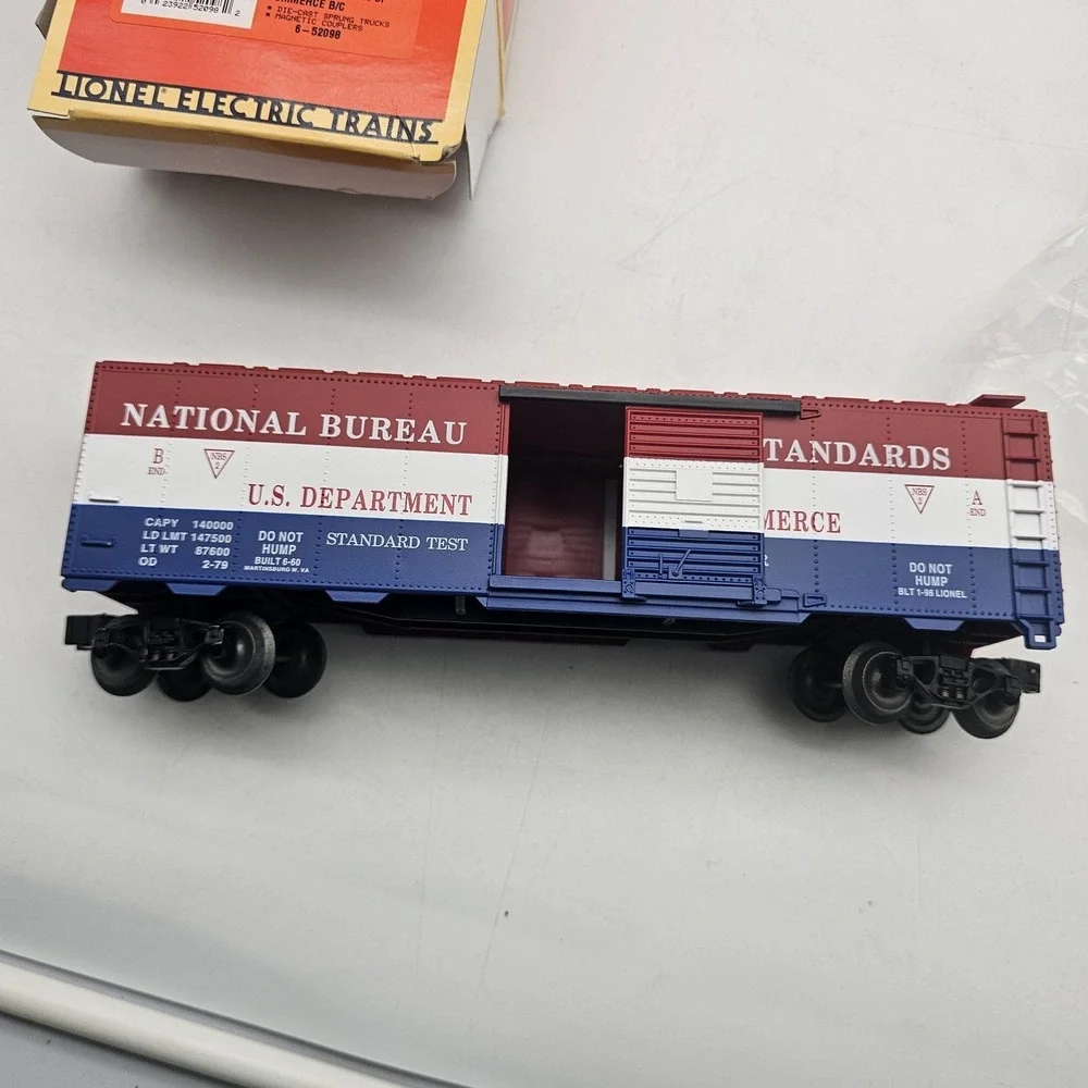 Lionel TTOS US Dept Of Commerce Box Car O Gauge NBS Weight Car Limited‎ 6-52098